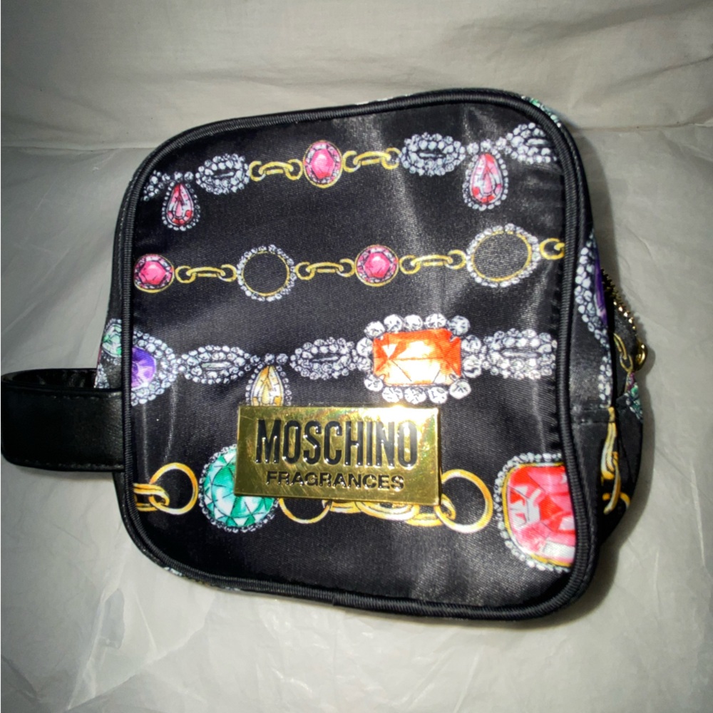 Moschino fragrance , make up bag small